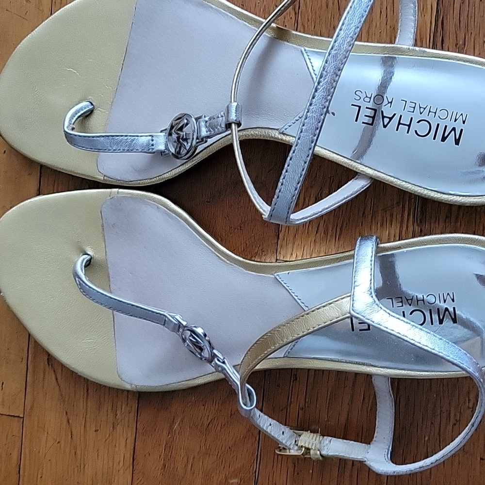 Michael kors gold sandals